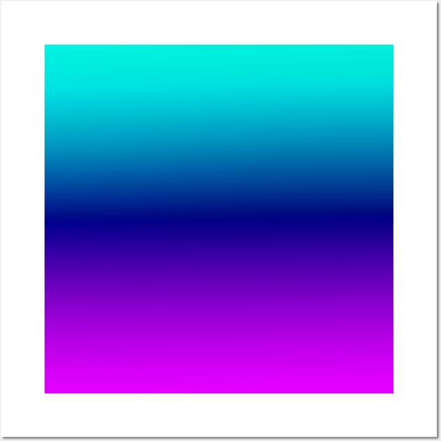 Aqua Ombre Wall Art by BlakCircleGirl